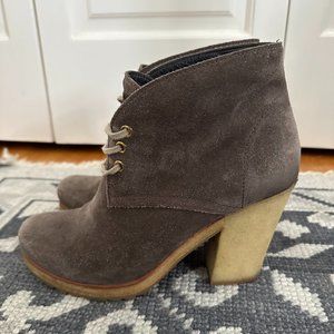 Prada Sport heeled suede chukka booties (size 38)